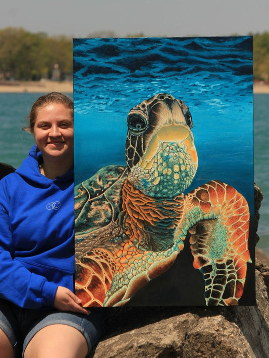 Ocean Traveller- Sea Turtle Painting