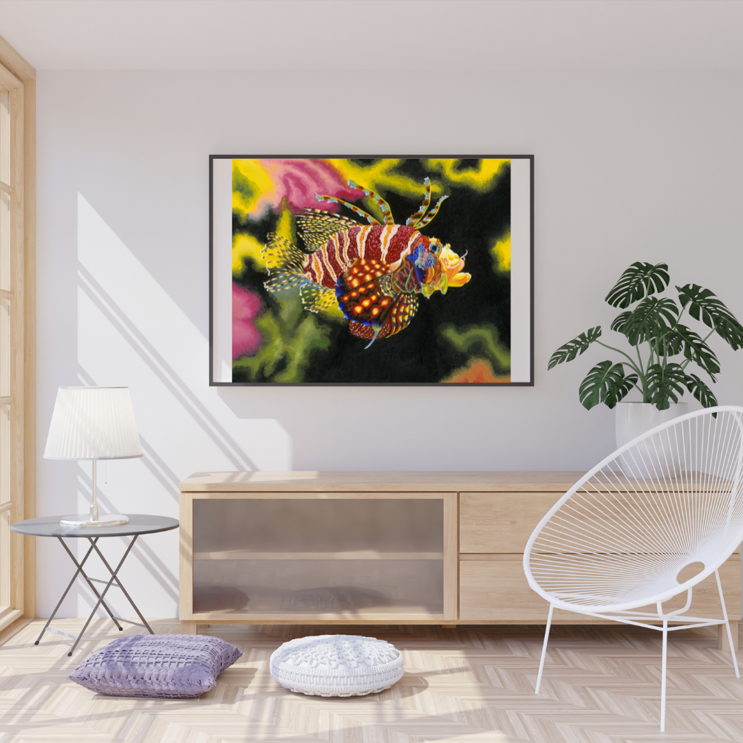 Lion Fish Tang Art Print