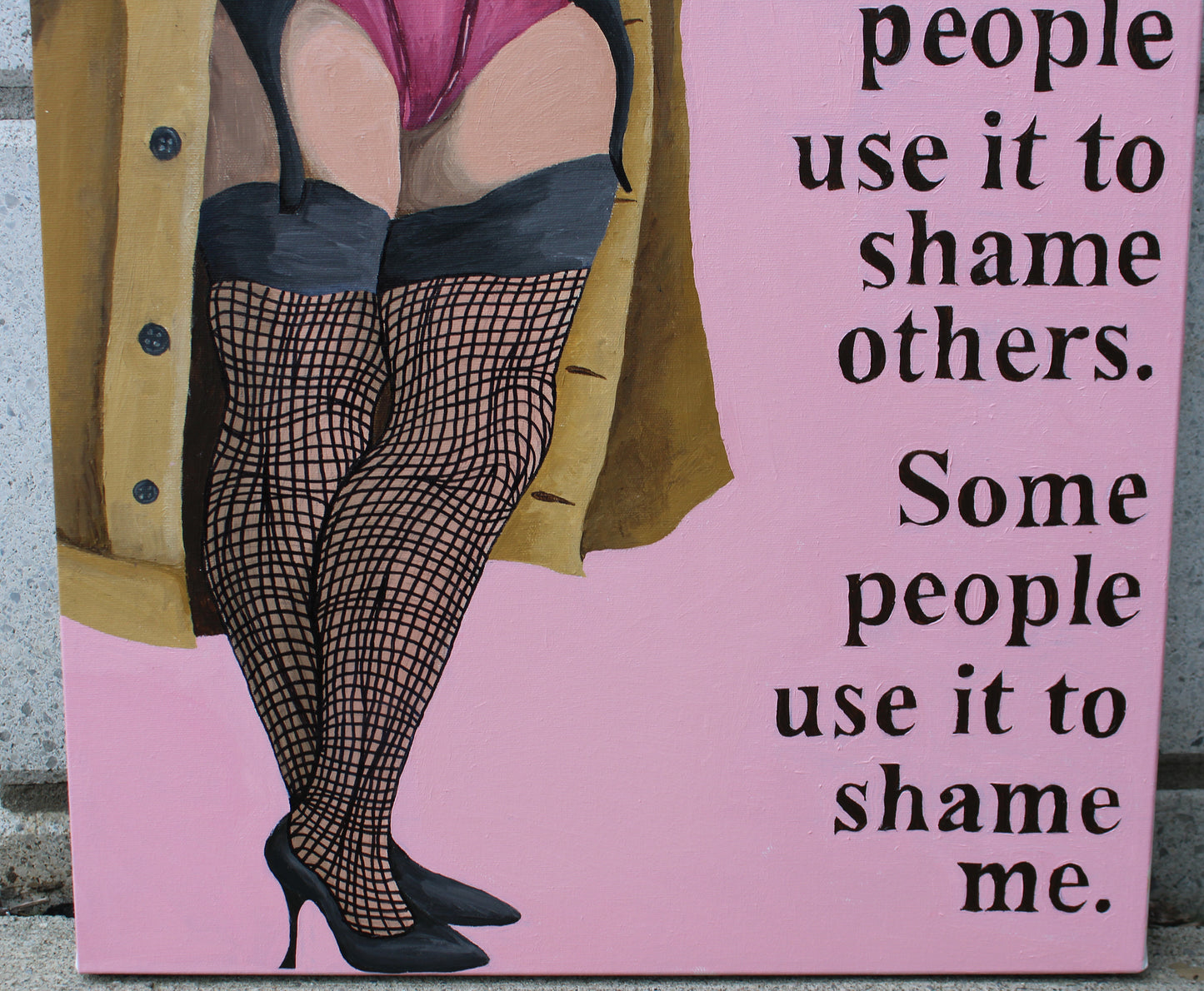 What I Wear Does Not Define Me- Billie Eilish Painting