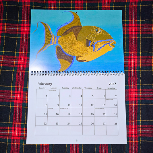 2027 Fish Calendar