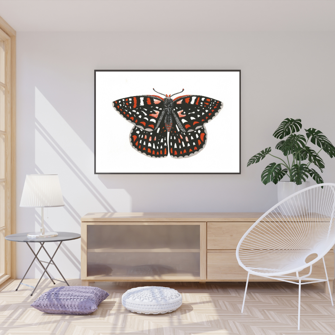Quino Checkerspot Butterfly Print