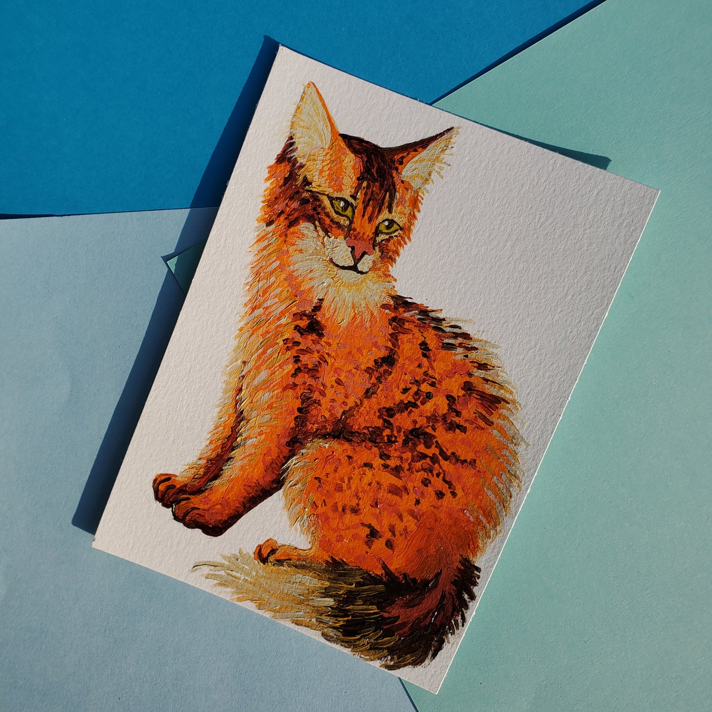 Somali Cat Painting