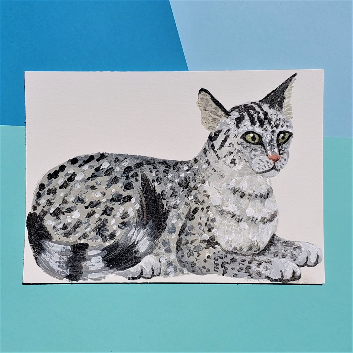Egyptian Mau Cat Painting
