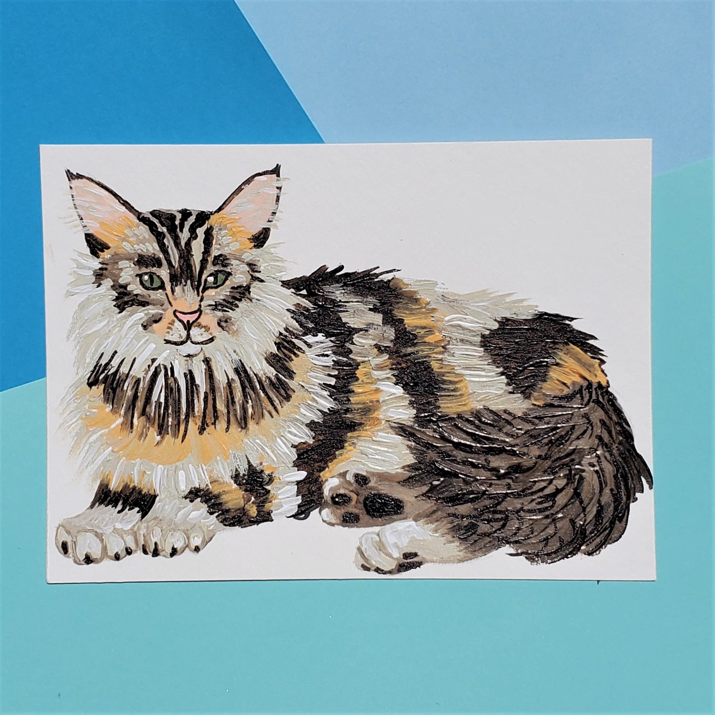 Maine Coon Cat Painting
