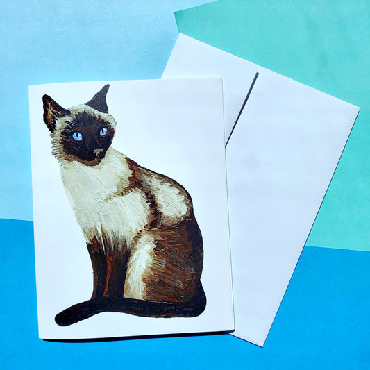 Siamese Cat Greeting Card