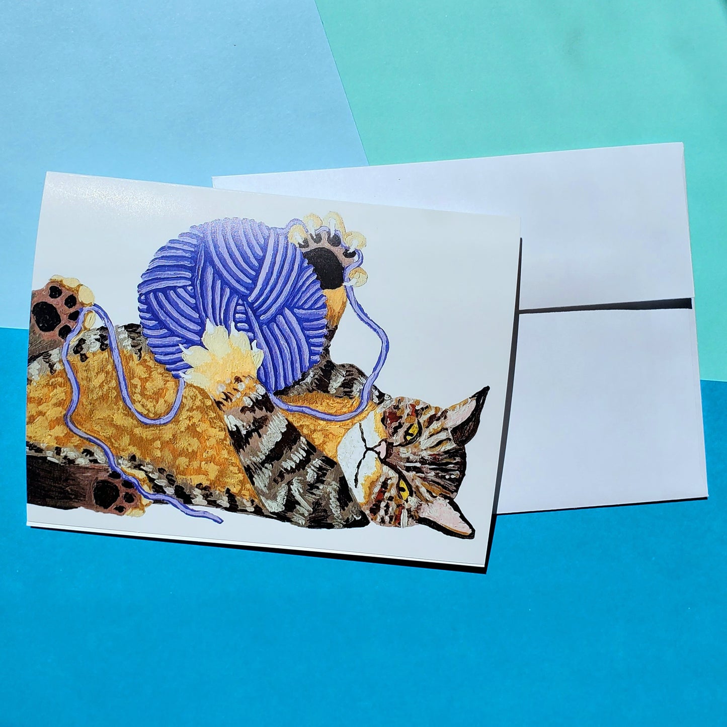 Tabby Cat Greeting Card