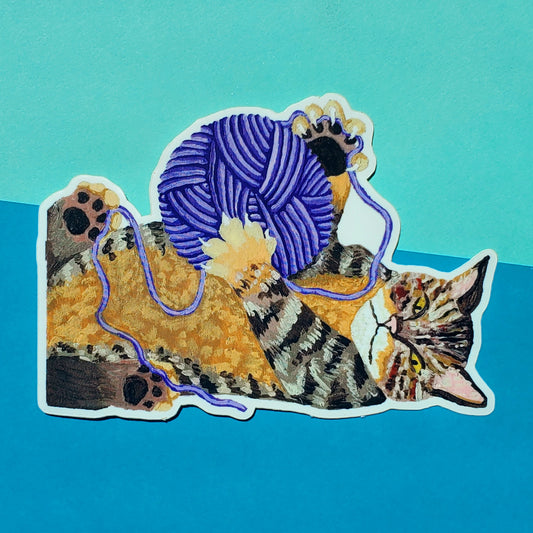 Tabby Cat Sticker