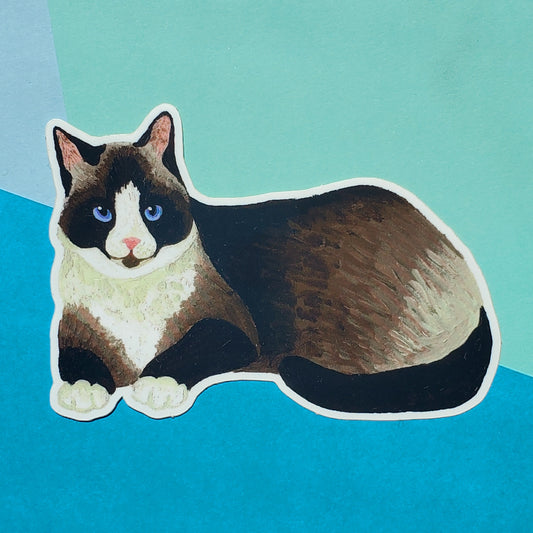 Snowshoe Cat Sticker