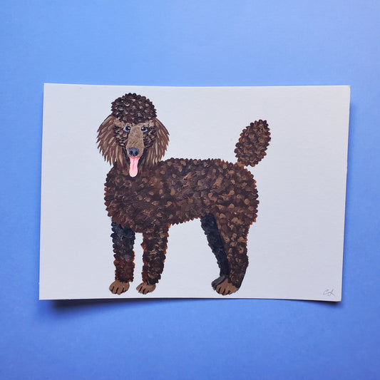 Standard Poodle Painting
