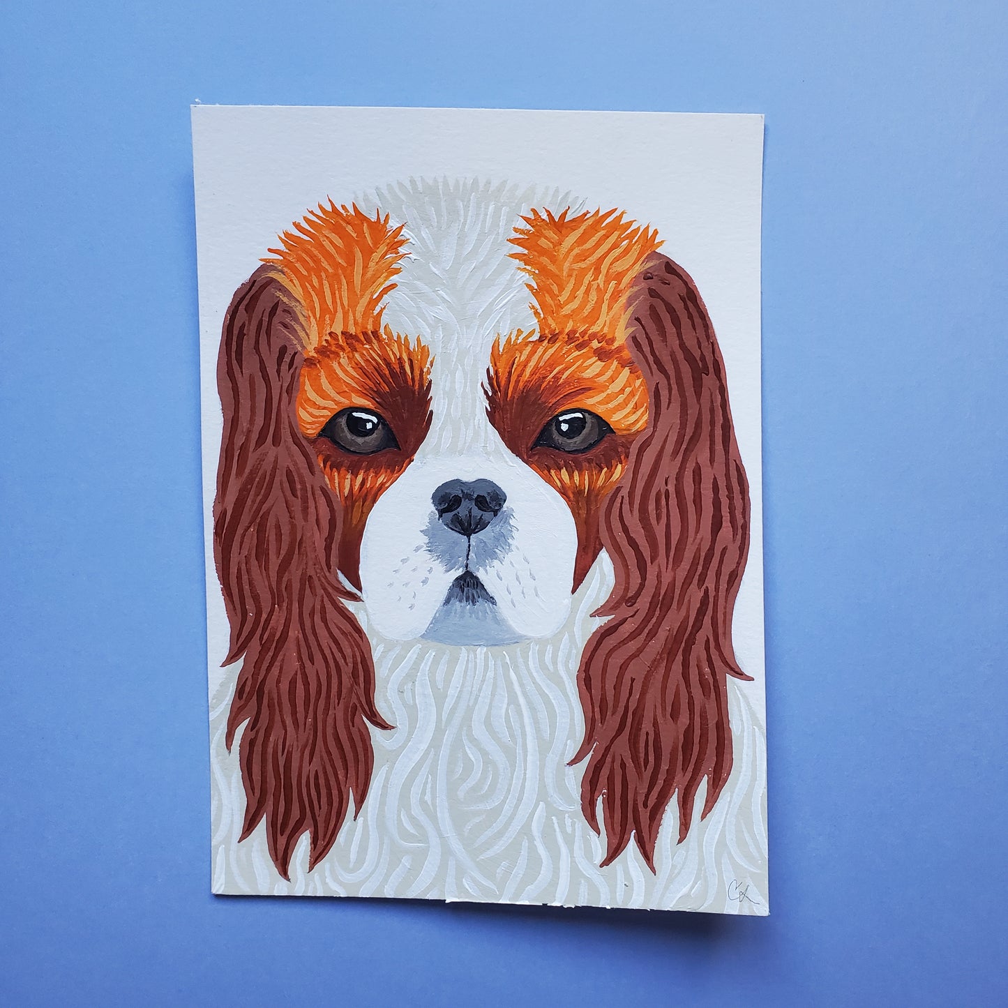 Cavalier King Charles Spaniel Painting