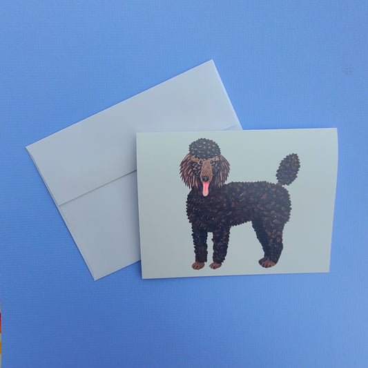 Standard Poodle Greeting Card