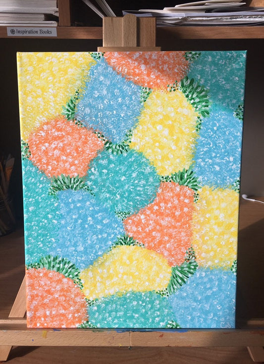 Hydrangea Acrylic Painting