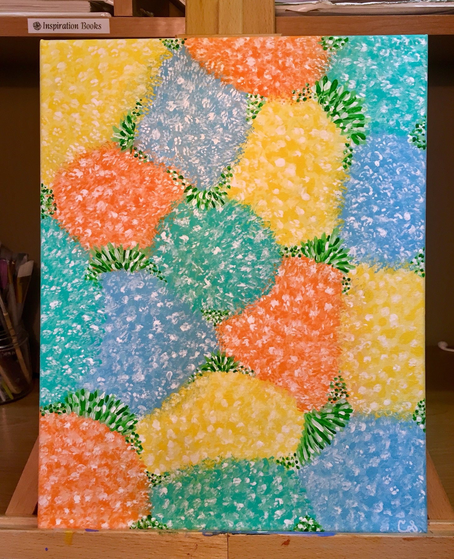 Hydrangea Acrylic Painting