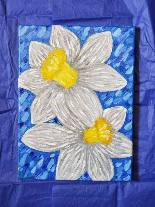 Daffodils Acrylic Painting