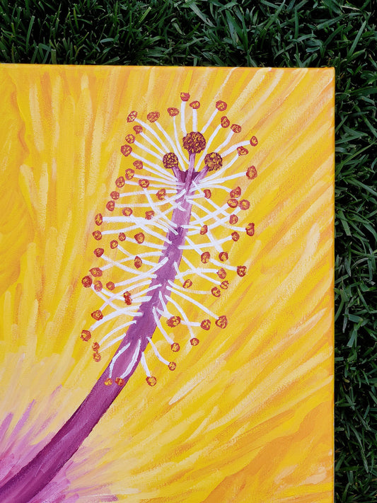 Happiness Hibiscus Painting