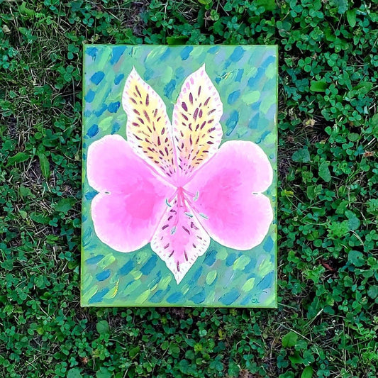 Peruvian Lily Painting