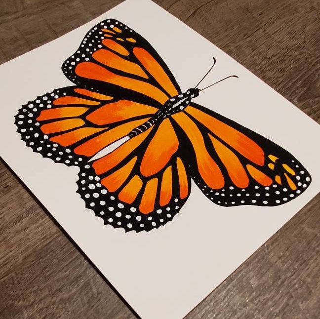 Monarch Butterfly Painting