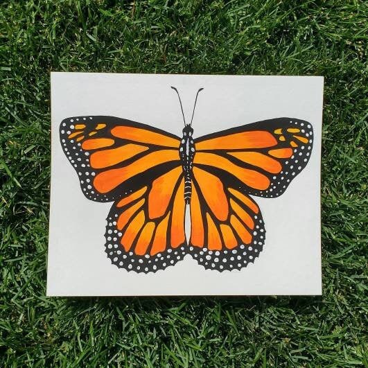 Monarch Butterfly Painting