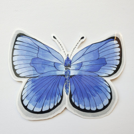 Cinderella Blue Butterfly Sticker