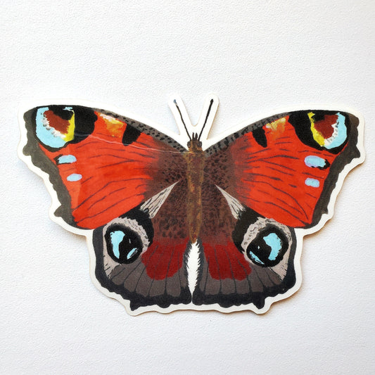 Peacock Butterfly Sticker