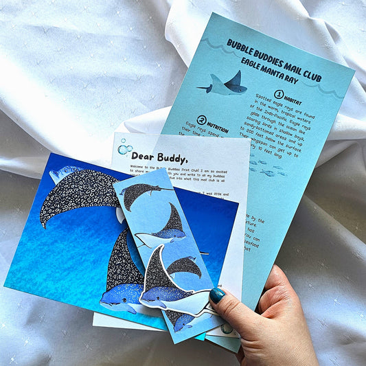 Spotted Eagle Ray- 1st Month of "Bubble Buddies Mail Club"