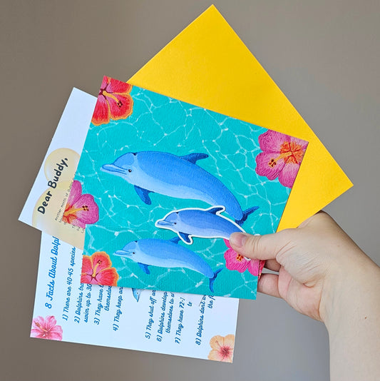 Dolphin- 4th Month of "Bubble Buddies Mail Club"