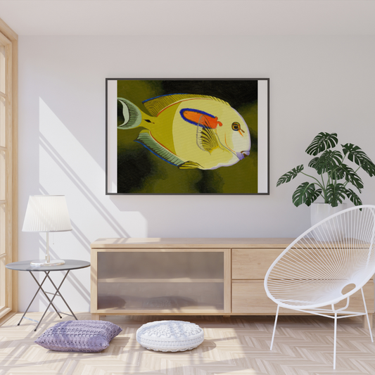 Orange-Shouldered Surgeonfish Art Print