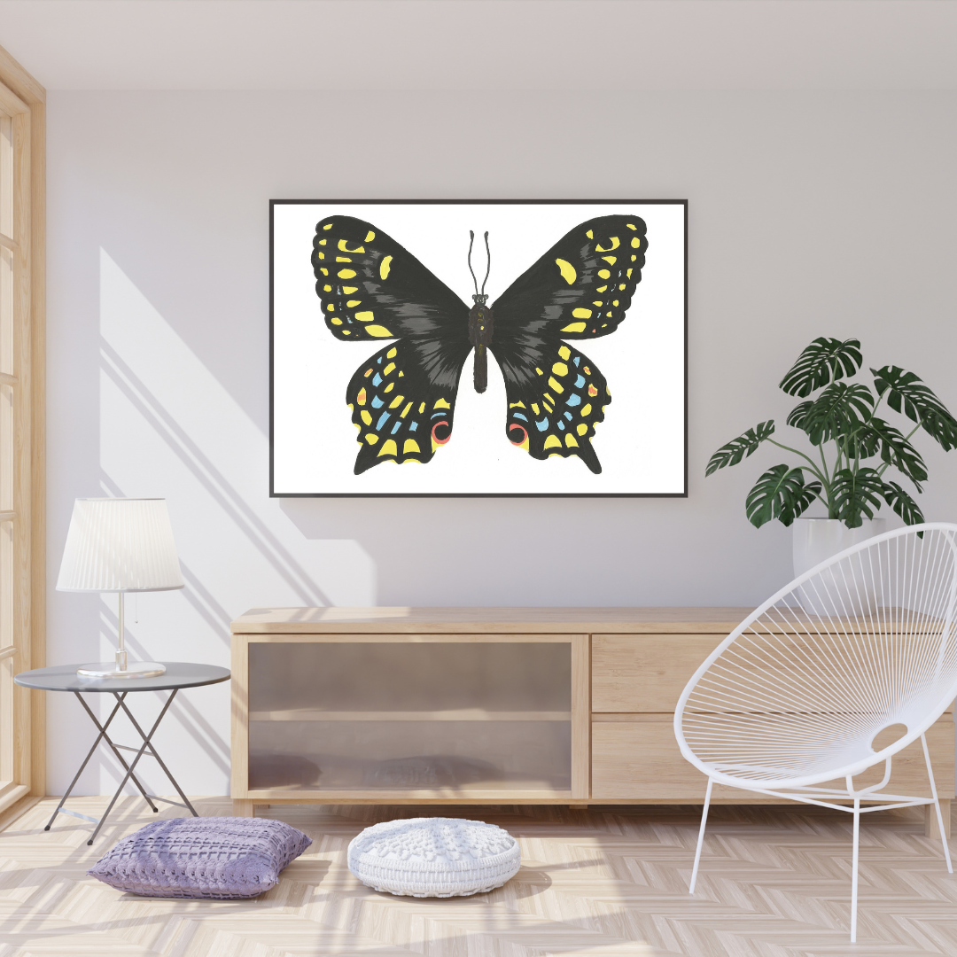 Black Swallowtail Butterfly Print