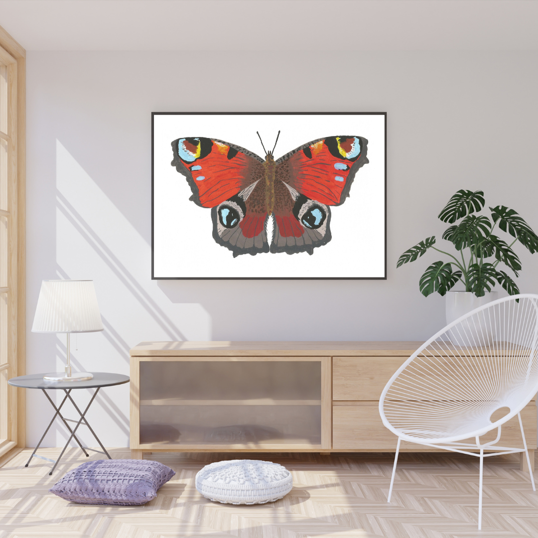 Peacock Butterfly Print