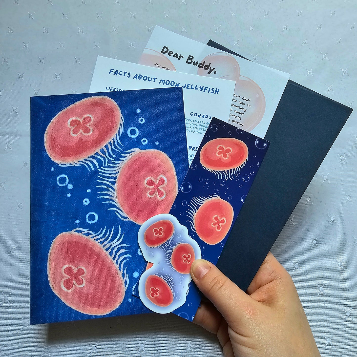 Moon Jellyfish- 2nd Month of "Bubble Buddies Mail Club"