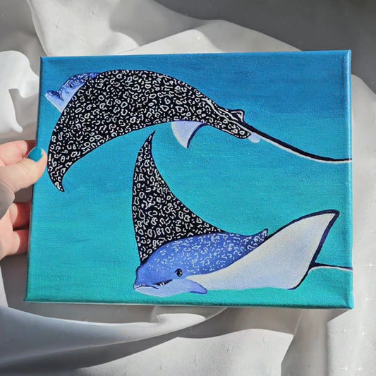 Spotted Eagle Rays Painting