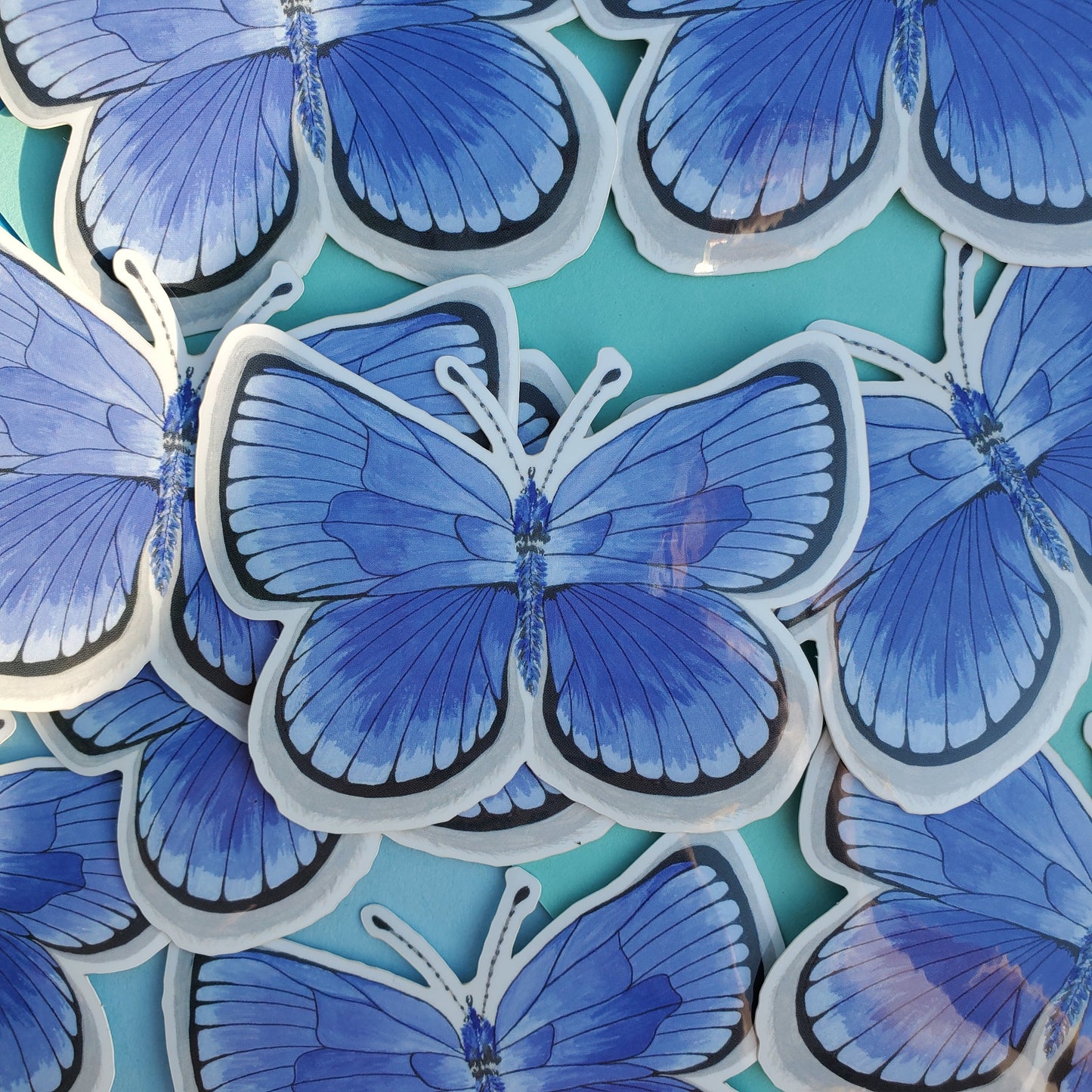 Cinderella Blue Butterfly Sticker