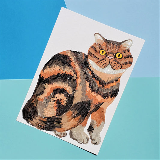 Exotic Shorthair Cat Painting