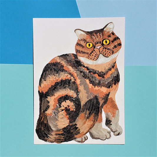 Exotic Shorthair Cat Painting
