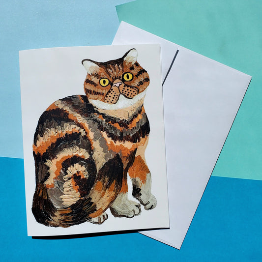 Exotic Shorthair Cat Greeting Card