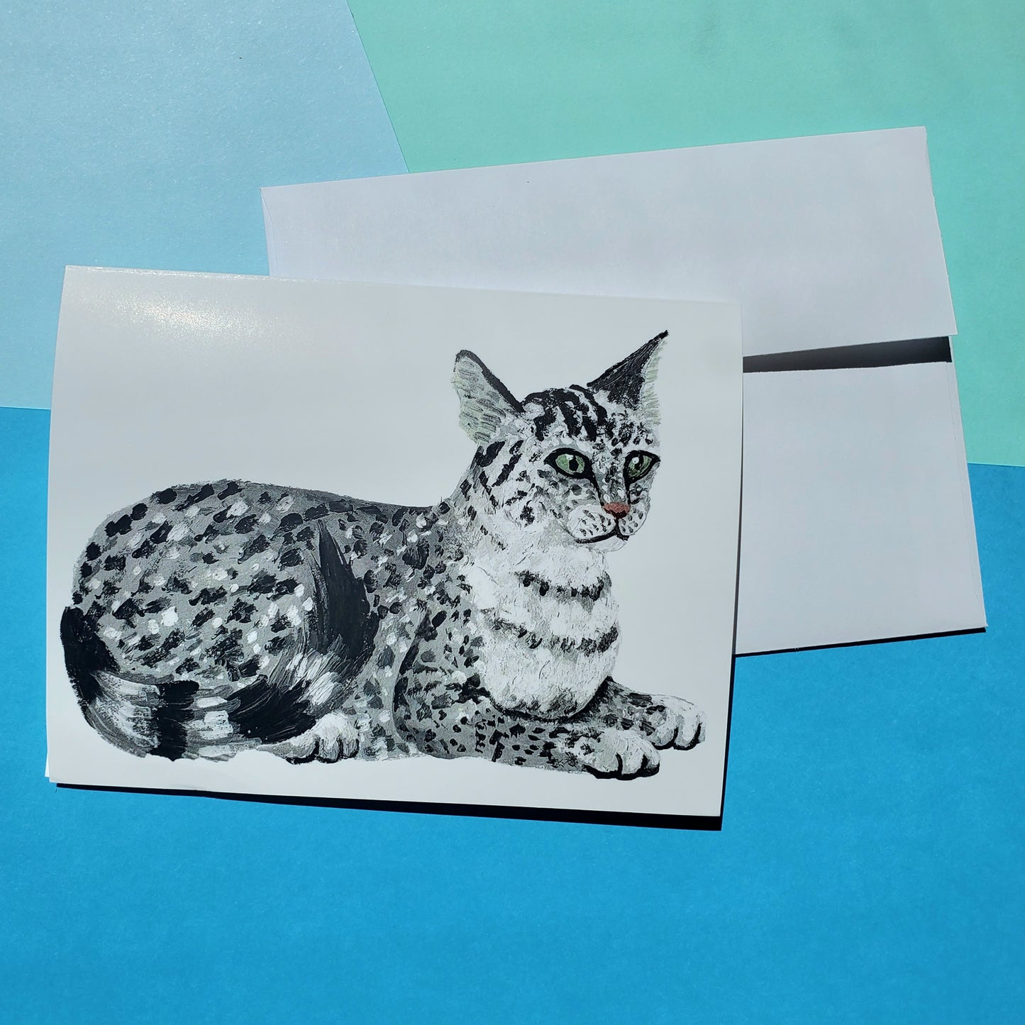 Egyptian Mau Cat Greeting Card