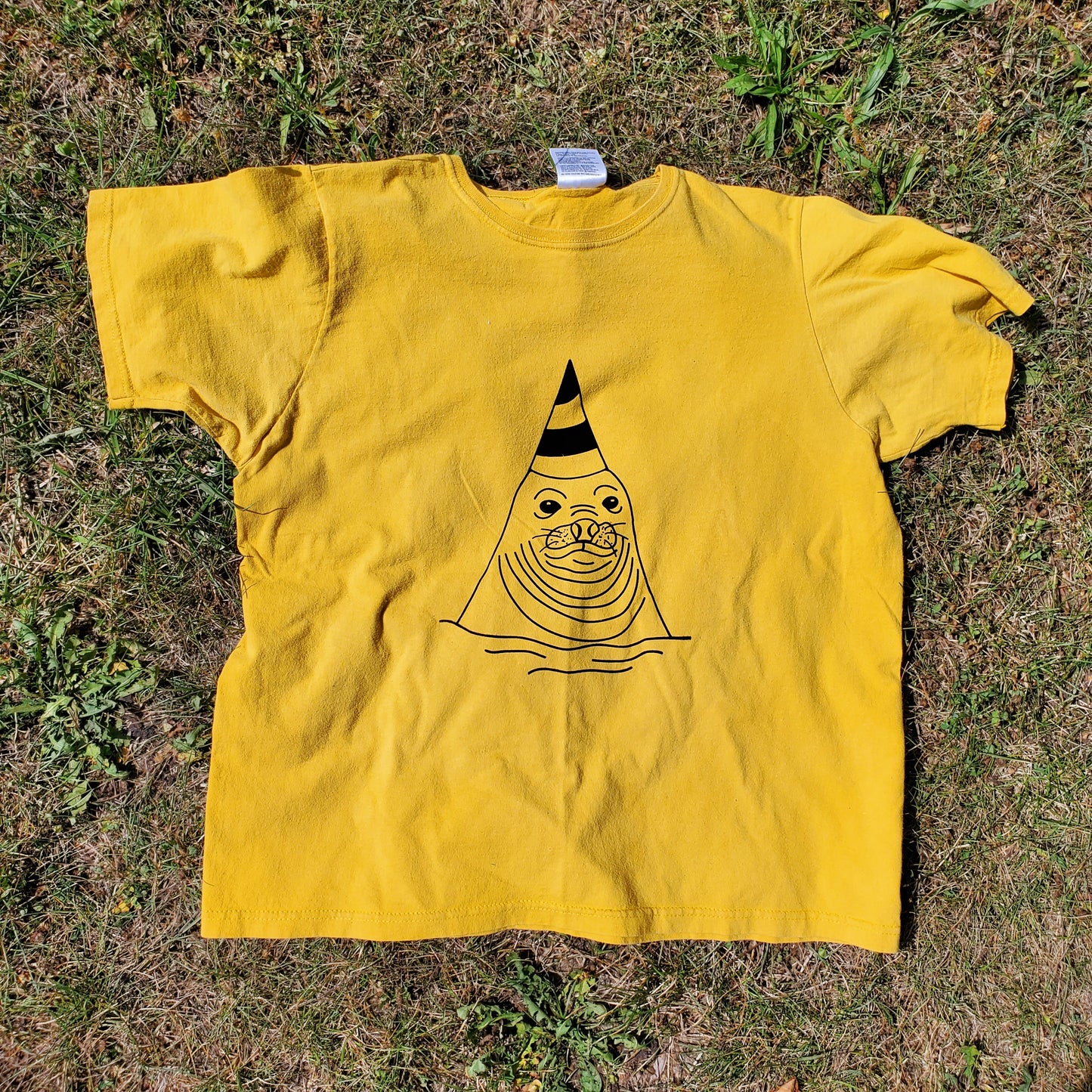 Yellow Medium Birthday Seal Shirt