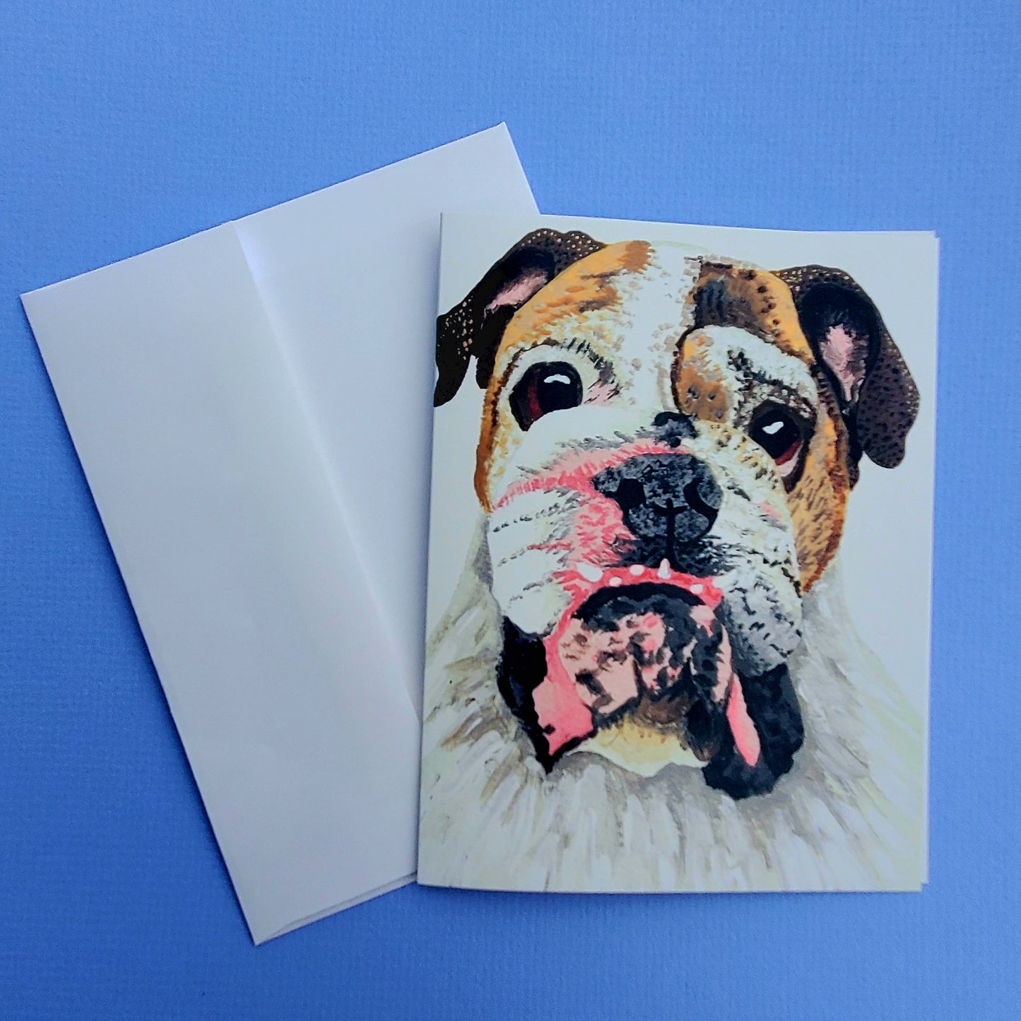 Bulldog Greeting Card