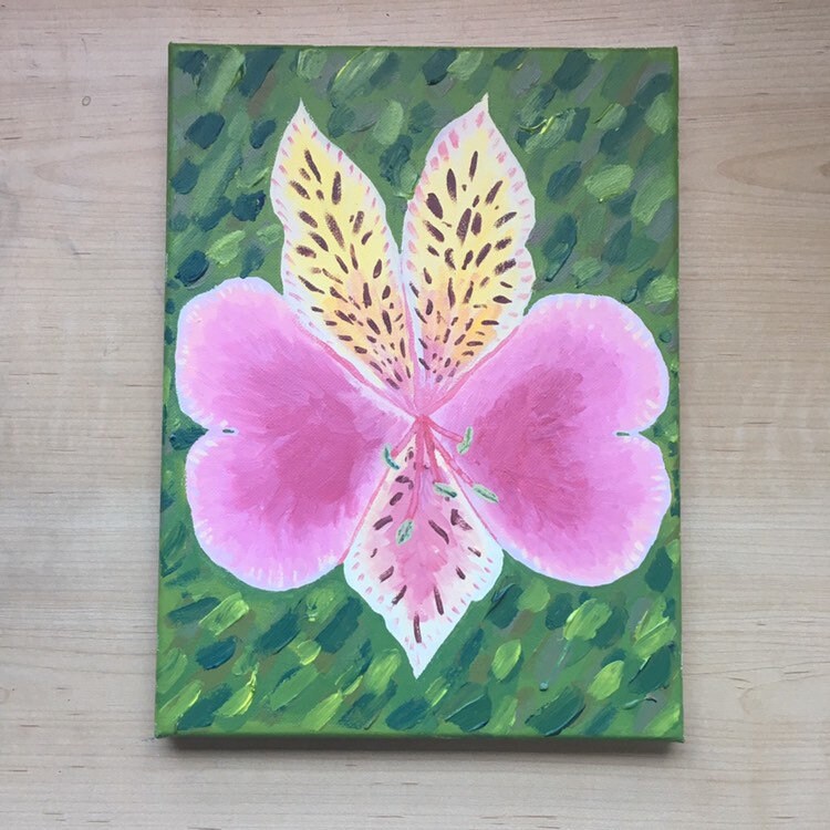 Peruvian Lily Painting