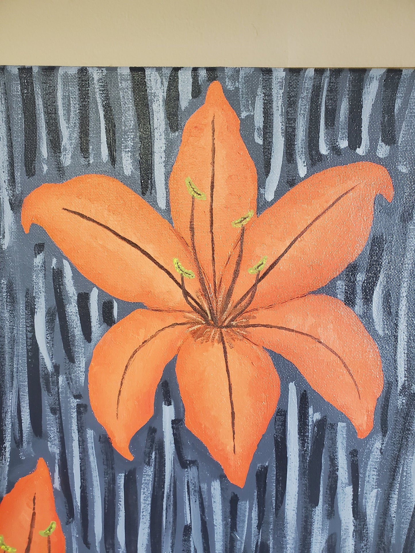 Orange Lily Painting