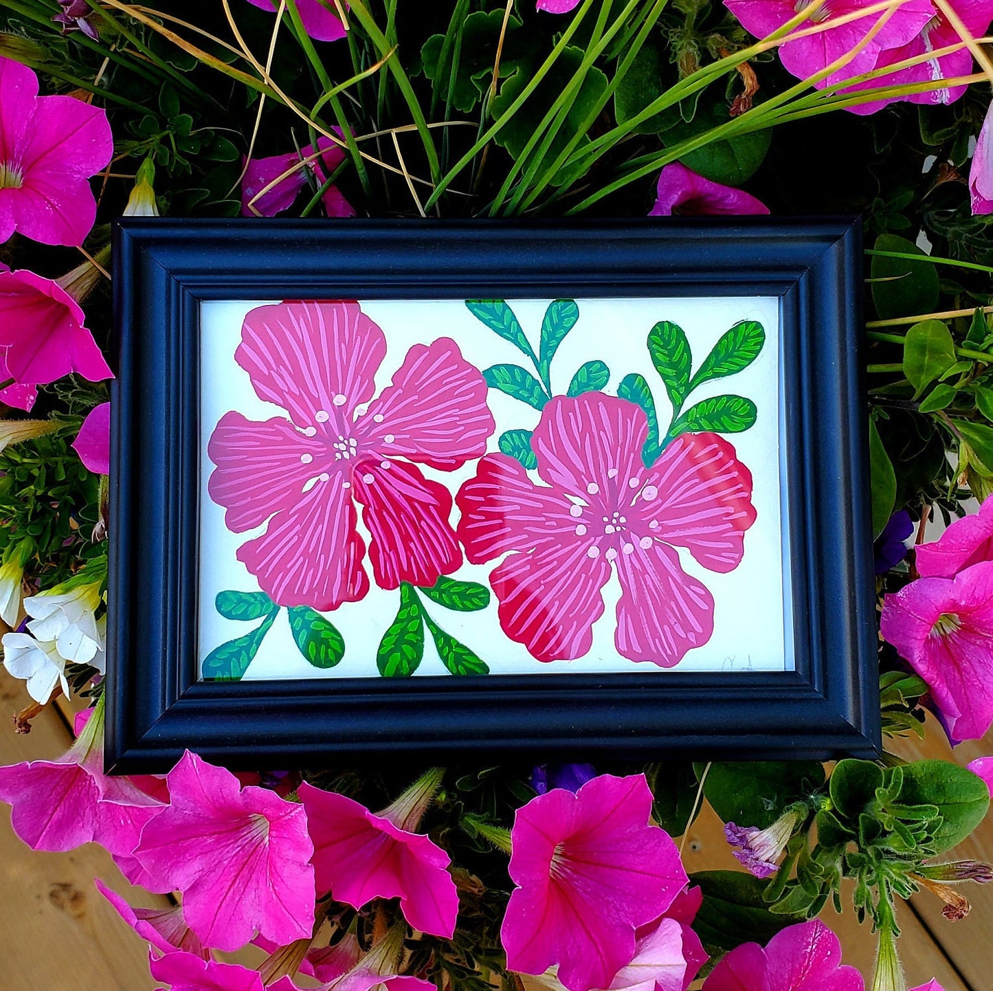 Quince Flower Framed Painting
