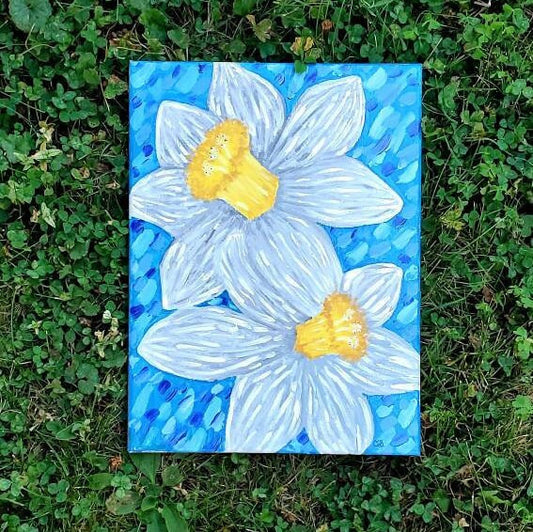 Daffodils Acrylic Painting