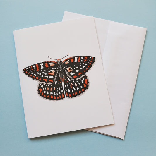Quino Checkerspot Butterfly Greeting Card